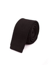 Black Knitted Necktie - Gentlemen's Crate