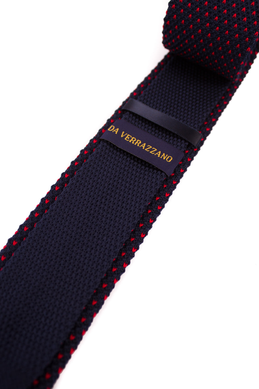 Navy Red Dot Knitted Necktie - Gentlemen's Crate