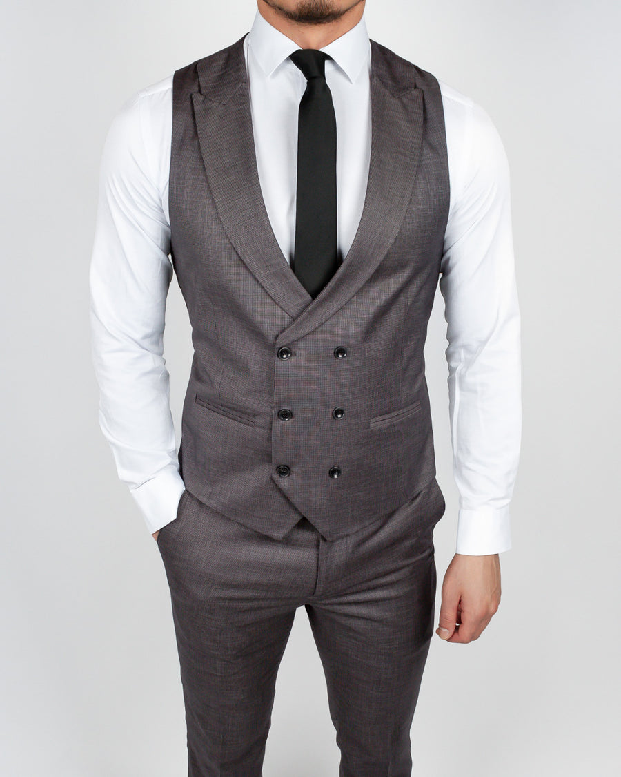 Gray Charcoal 3 Piece Suit