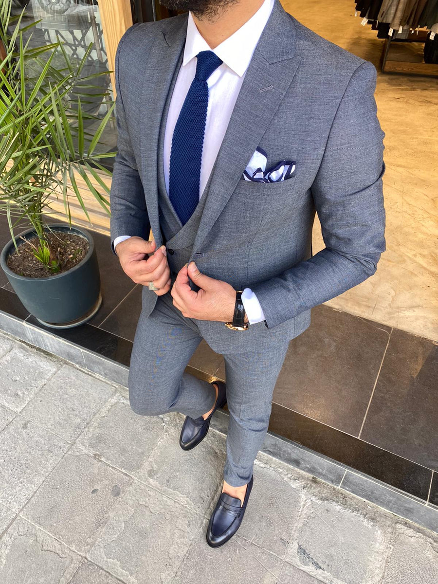 Milano Gray 3 Piece Suit