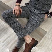 Grey Plaid Trousers - Gentlemen's Crate
